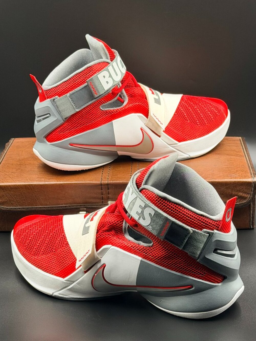 Nike LeBron Soldier 9 Premium 'Ohio State Buckeyes'